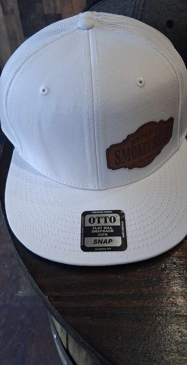 Crisp White Cap Smokey Bear Hemp Co. Logo