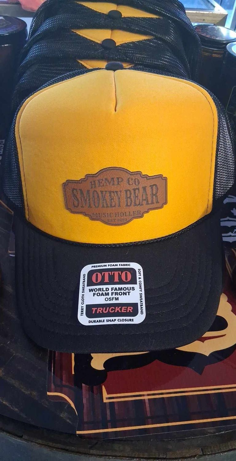 Smokey Bear Hemp Cp. Logo Cap in Yellow
