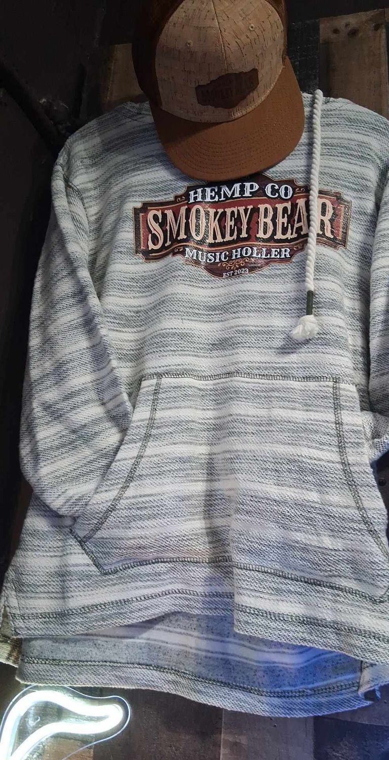 Vintage Gary & White Fading Stripes Ultra Comfy Hoodie
