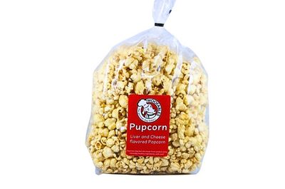 Bag of Pupcorn from Woofables dog bakery