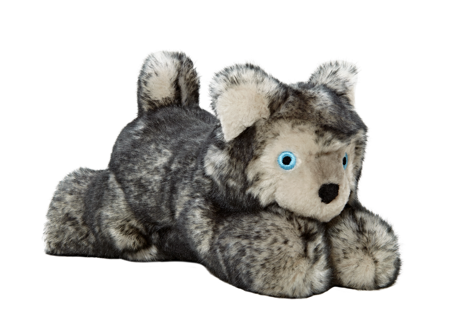 Fluff &amp; Tuff Blanca Wolf plush toy with perky ears