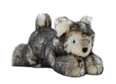 Fluff &amp; Tuff Blanca Wolf plush toy with perky ears