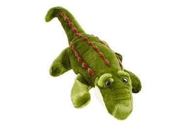 BIG DADDY GATOR Fluff & Tuff Big Daddy Gator plush toy stretched out full length