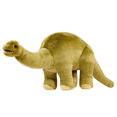 Fluff &amp; Tuff Emily Brontosaurus plush toy in full profile