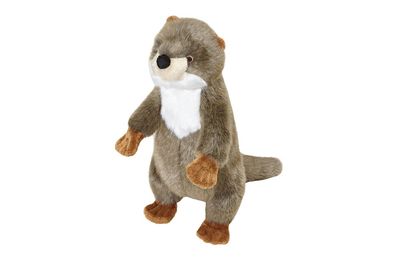 Fluff &amp; Tuff Harry Otter plush toy standing in lifelike otter pose.