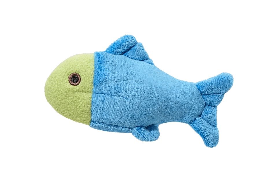 Fluff &amp; Tuff Molly Fish plush toy in bright colors