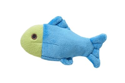 Fluff &amp; Tuff Molly Fish plush toy in bright colors