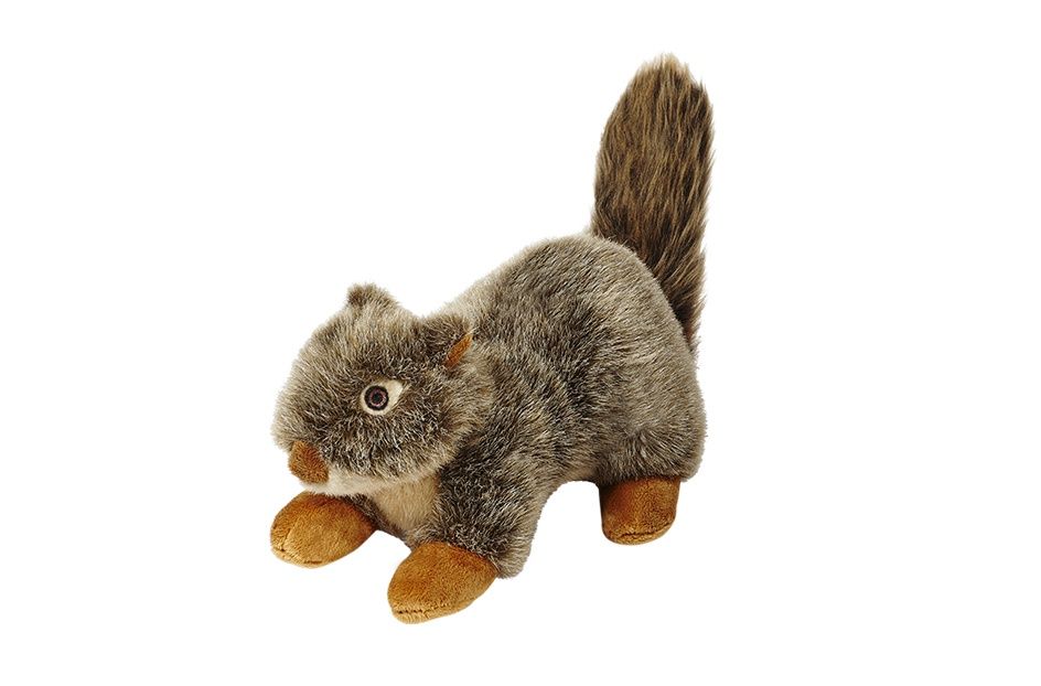Fluff &amp; Tuff Nuts Squirrel plush toy with large fluffy tail