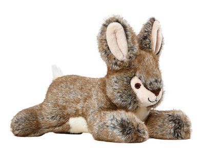 Fluff &amp; Tuff Reese Rabbit plush toy with long brown ears