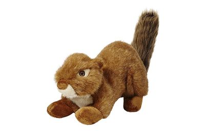 Fluff &amp; Tuff Red Squirrel plush toy with long red tail