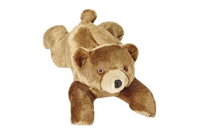 Fluff &amp; Tuff Sadie Bear plush toy with soft brown fur and round shape