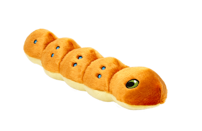 Fluff &amp; Tuff Spicy Caterpillar plush toy with bright segments