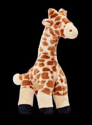Fluff &amp; Tuff Nelly Giraffe plush toy with long neck and patterned coat