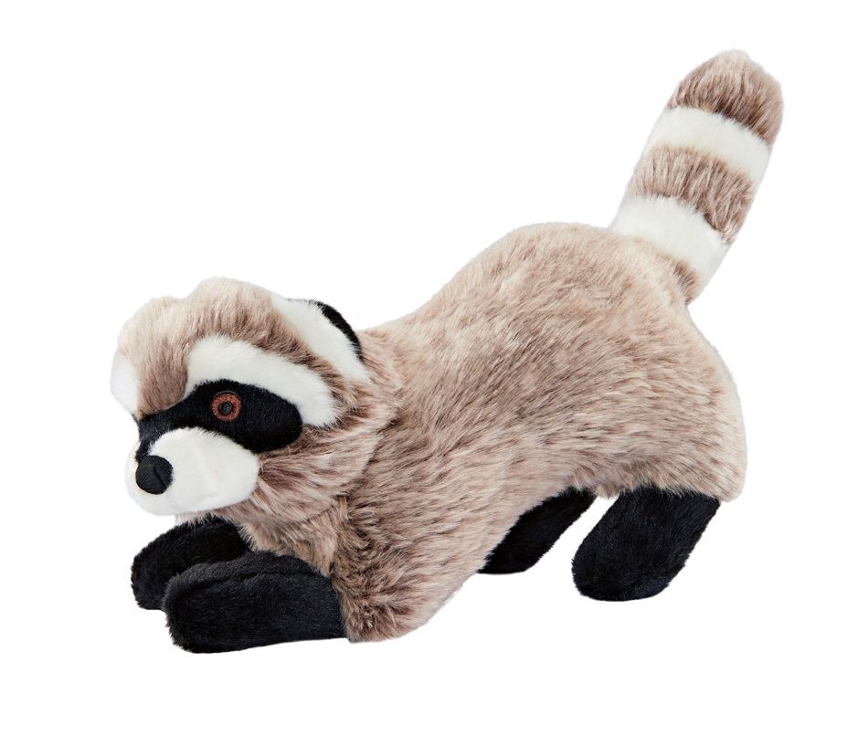 Fluff &amp; Tuff Rocket Raccoon plush toy with striped tail