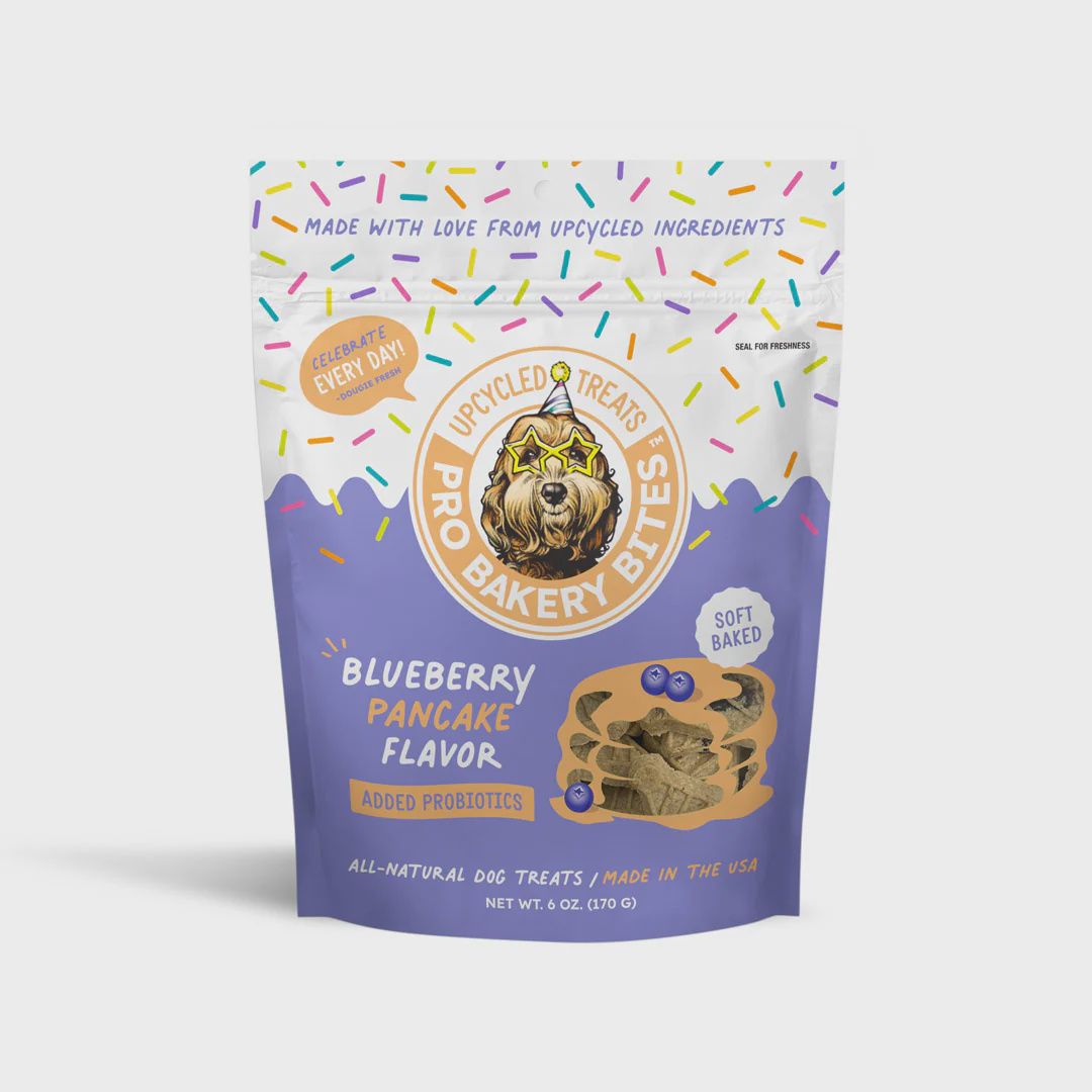 Bag of Ag Alchemy Blueberry Pancake treats baked in the USA