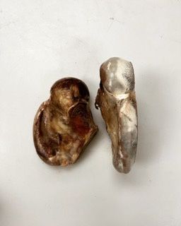 Buff Bites Bison Bones – Hickory Smoked Chews, USA Made. Baked Half bones expose the marrow for a tasty chew.