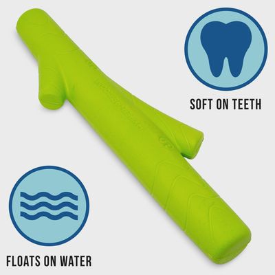 Durable EVA foam construction of Hyper Pet Chewz Stick, built for tough play but gentle on gums.