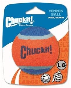 Extra-thick rubber core of the Chuckit! Large Tennis Ball, built for durability and safe play.
