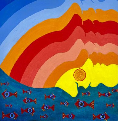 Sunset Over the Ocean