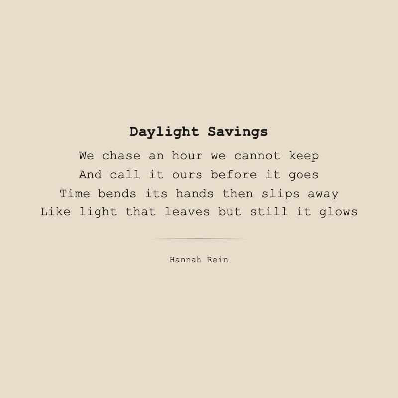 Daylight Savings