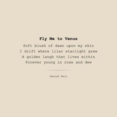 Fly Me to Venus
