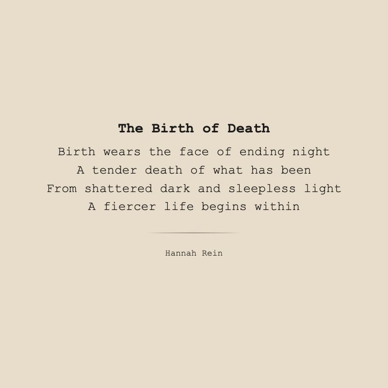The Birth of Death