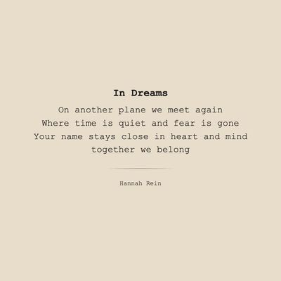 In Dreams