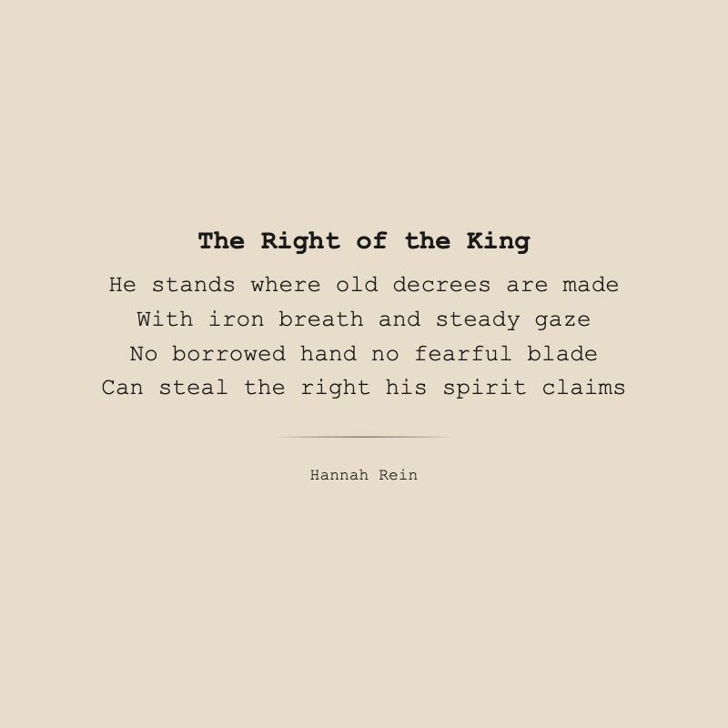 The Right of the King