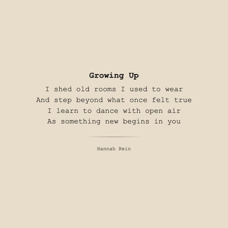 Growing Up