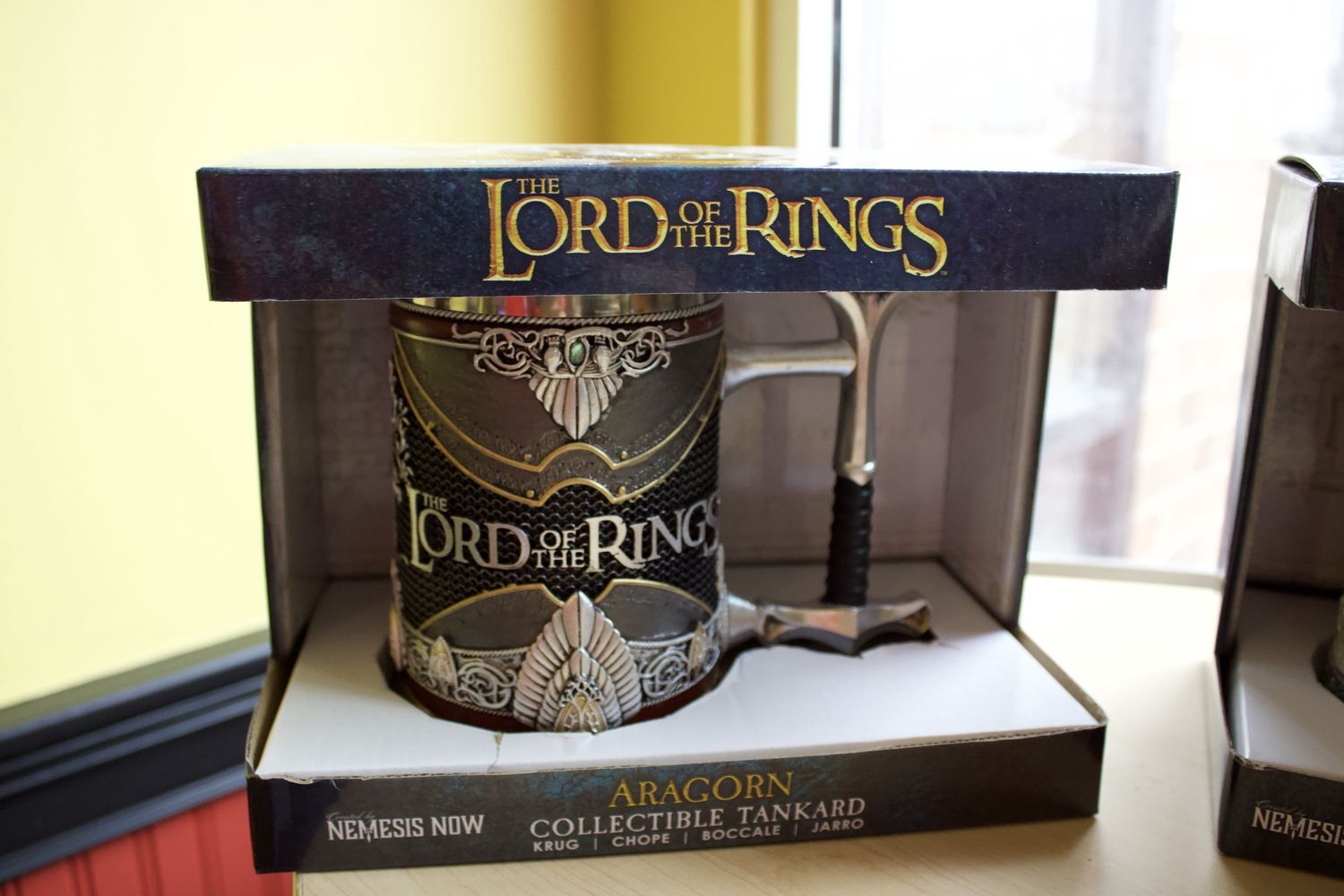 Lord Of The Rings Aragon Crown Of Gondor Sculpted Stainless Steel Tankard