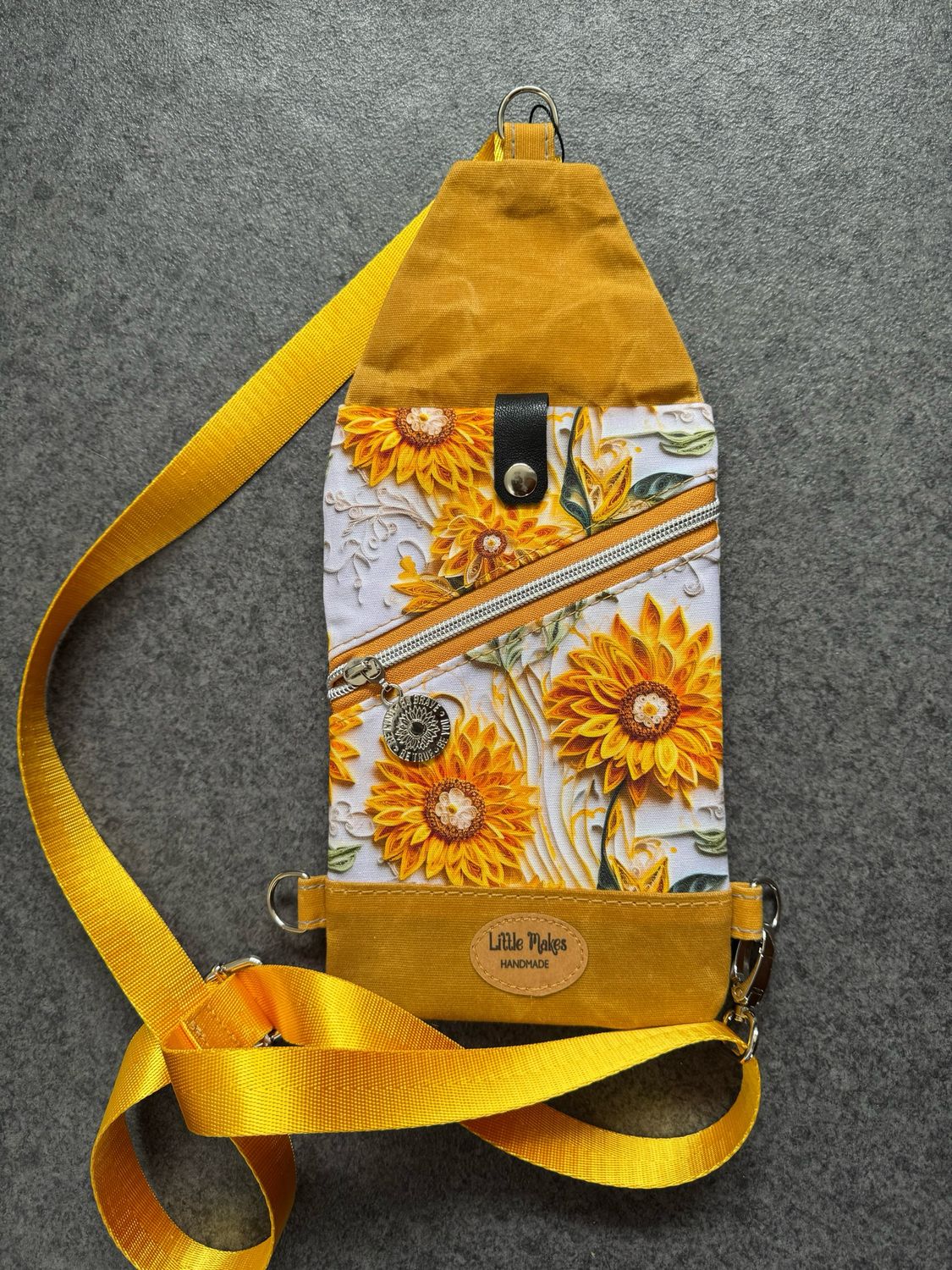 Mini Travel Sling - Sunflowers.