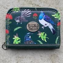 Mini  Zip Around Wallet-NZ Birds.