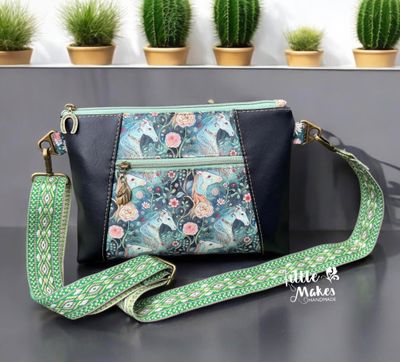 Floral Horse Sunshine Crossbody Bag.
