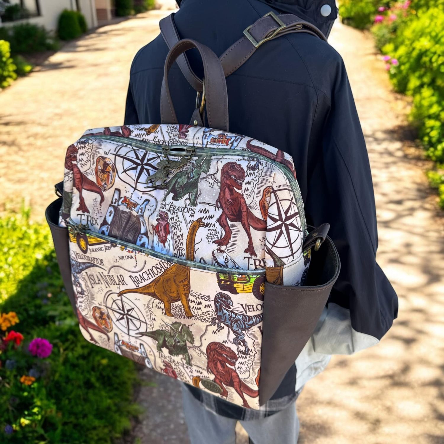 Jurassic convertible backpack/Nappy Bag.