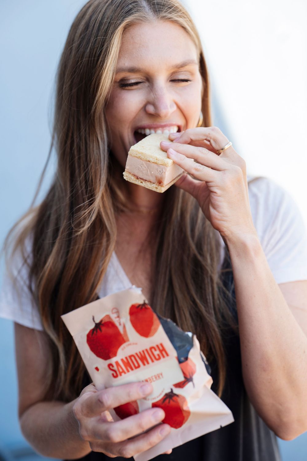 Strawberry Ice Cream Sandwich