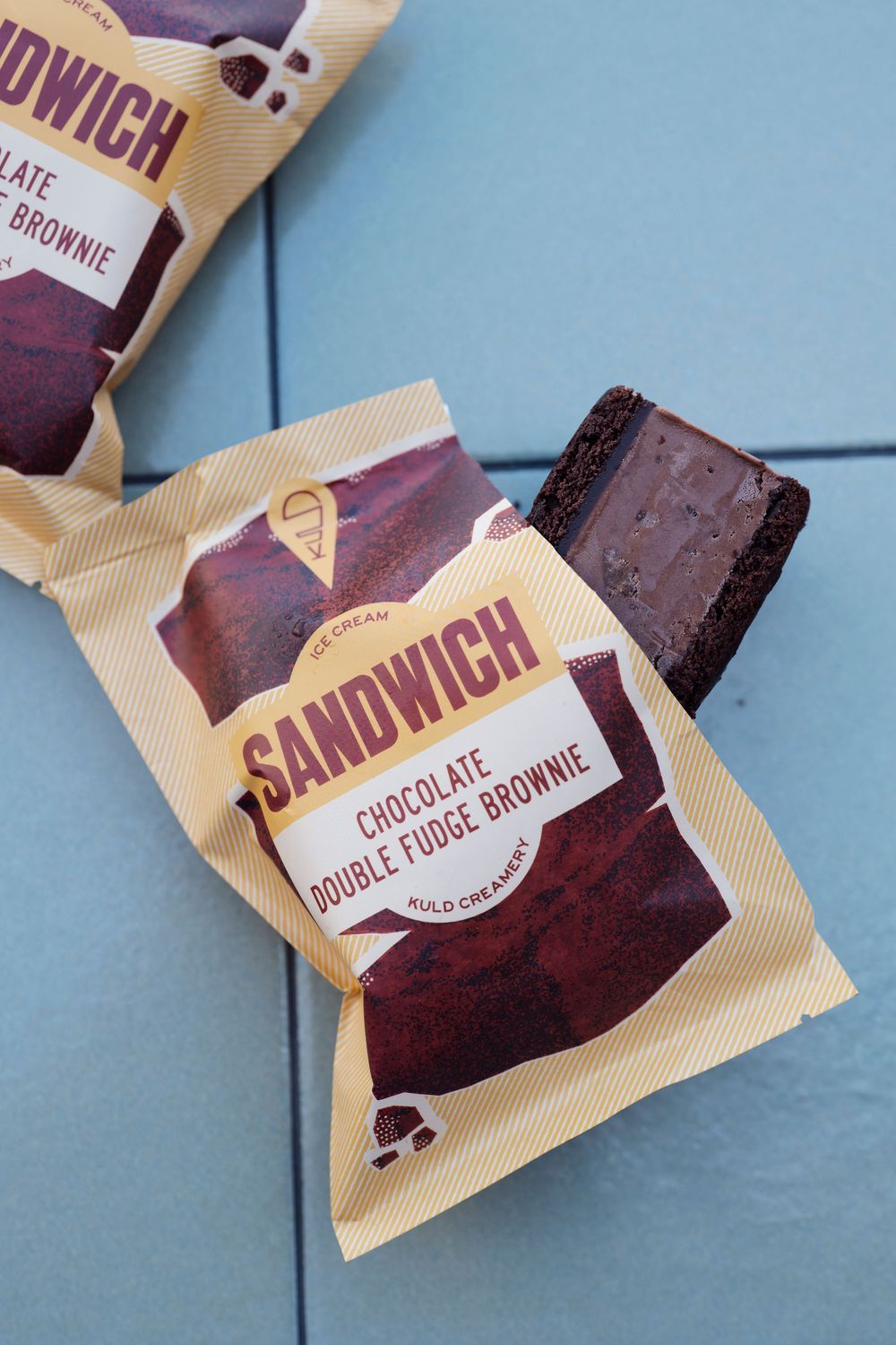 Double Fudge Brownie Ice Cream Sandwich