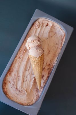 Roasted Strawberry Ice Cream