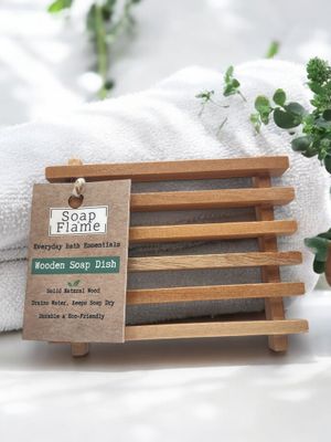 Wooden Soap Dish Slatted