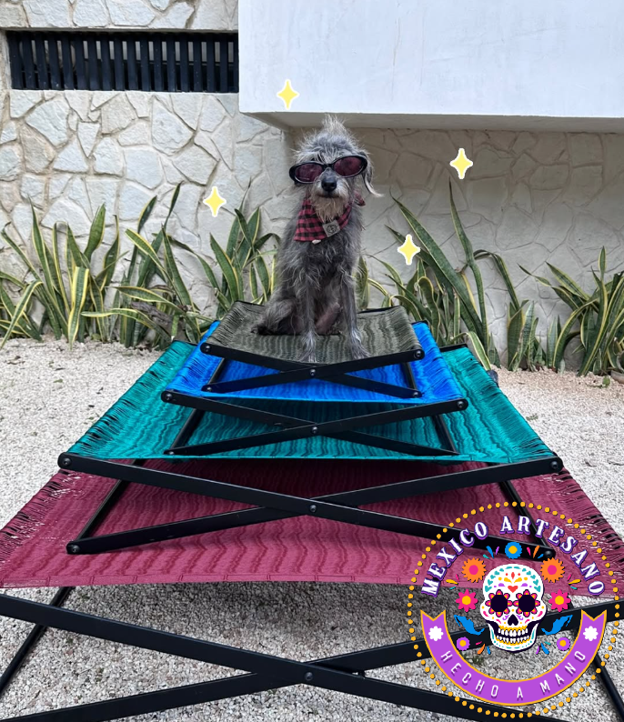 Hamaca cama para mascota plegable. Uso Interior y Exterior