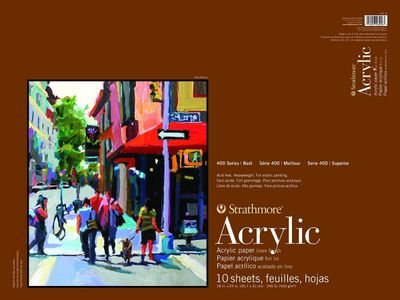 ACRYLIC LINEN GLUE BOUND 246LB 10 SHEETS 18X24