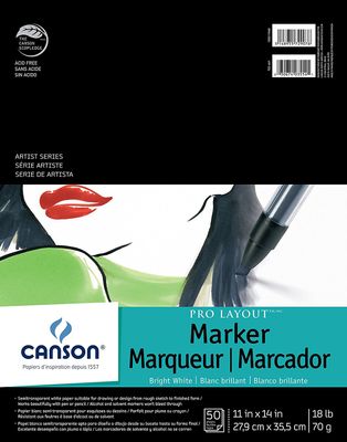MARKER PRO LAYOUT TAPE BOUND PAD 50 SHEETS 11X14