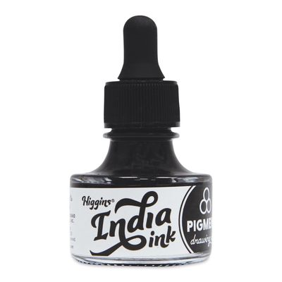 HIGGINS PIGMENTED WATERPROOF INK 1OZ BLACK INDIA
