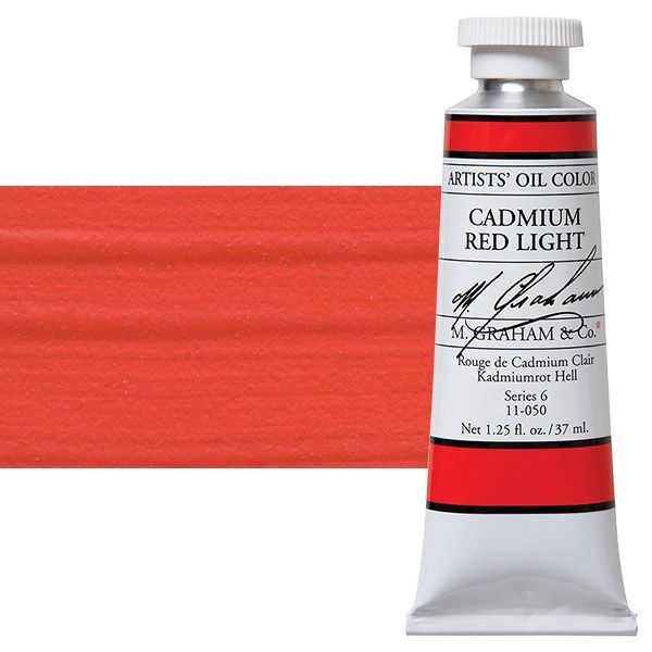 M GRAHAM CADMIUM RED LIGHT 37ML OIL COLOR