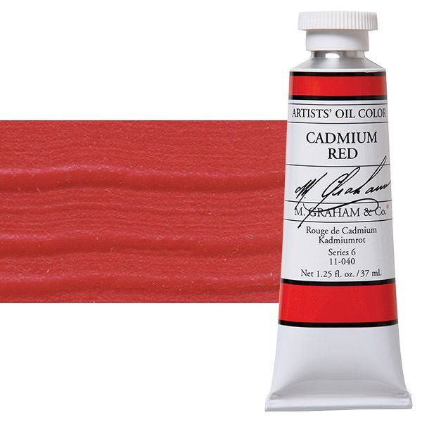 M GRAHAM CADMIUM RED 37ML OIL COLOR