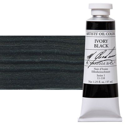 M GRAHAM IVORY BLACK 37ML OIL COLOR