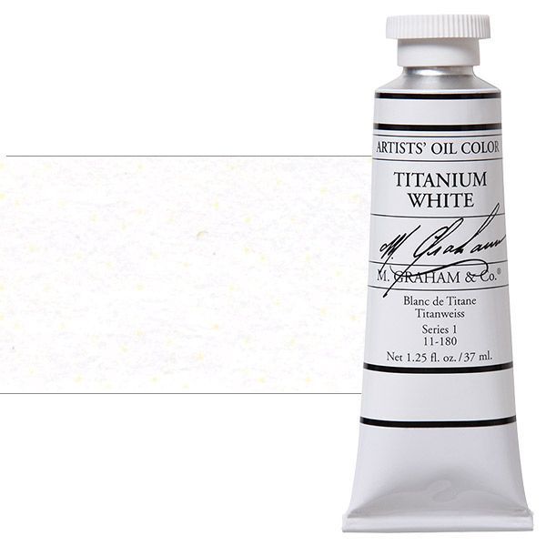 M GRAHAM TITANIUM WHITE 37ML OIL COLOR
