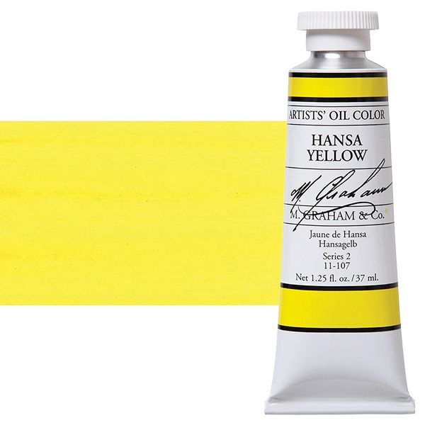 M GRAHAM HANSA YELLOW LEMON 37ML OIL COLOR