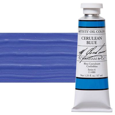 M GRAHAM CERULEAN BLUE 37ML OIL COLOR
