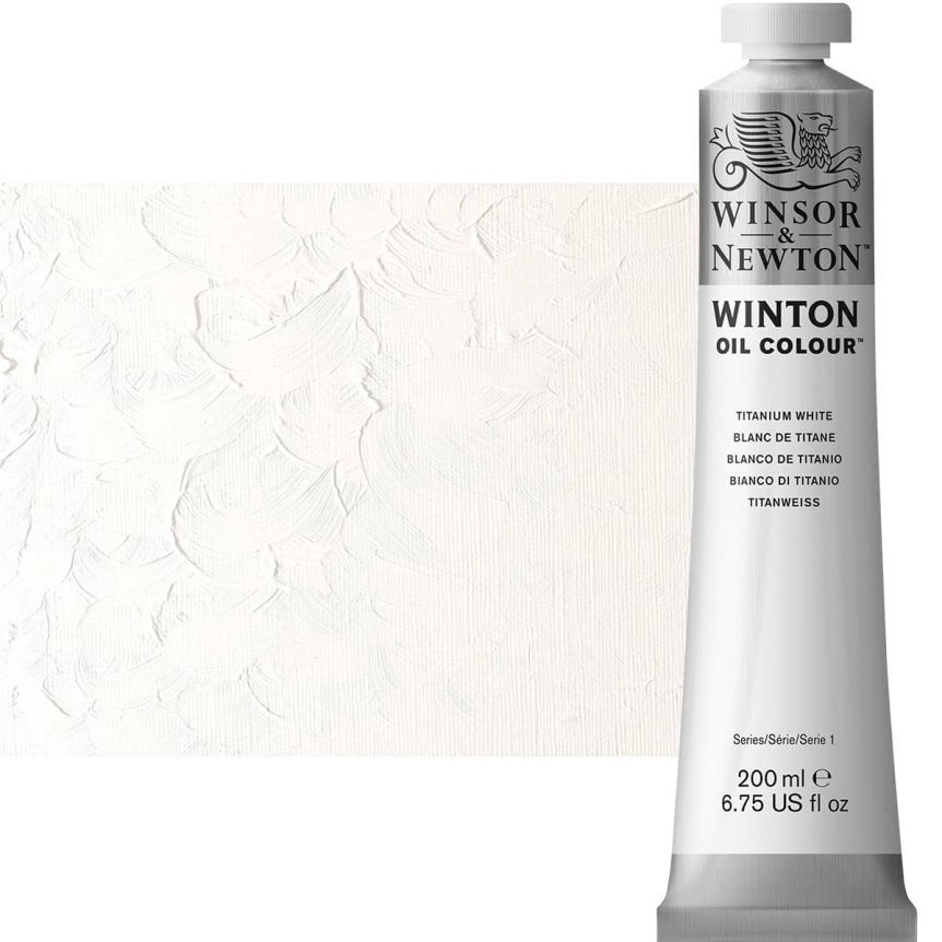 WINTON OIL COLOUR 200ML TITANIUM WHITE