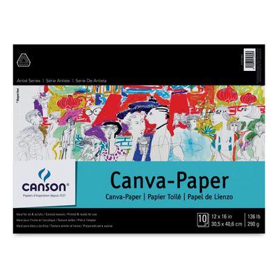 ARTIST SERIES CANVA PAPER PAD 10 SHEETS 12X16